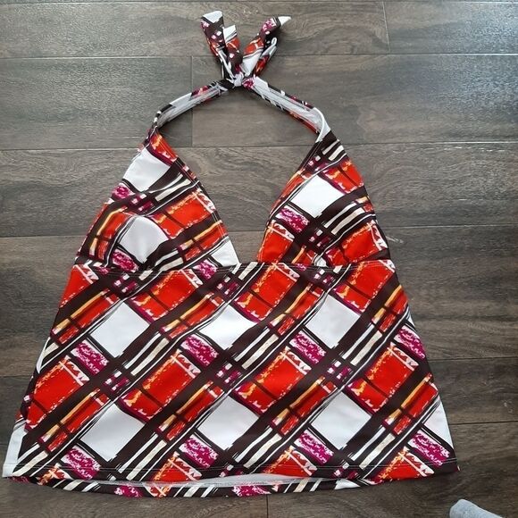 Orange tanking swimsuit top sz 18 extra large - Picture 1 of 3